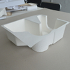 Cosmetic box white sugarcane pulp wet pressed paper holder