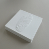 Cosmetic box white sugarcane pulp wet pressed paper holder