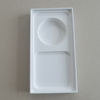 Cosmetic box white sugarcane pulp wet pressed paper holder