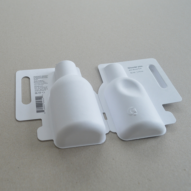 Caja cosmética Pulpa de azúcar blanca soporte de papel presionado con húmedo