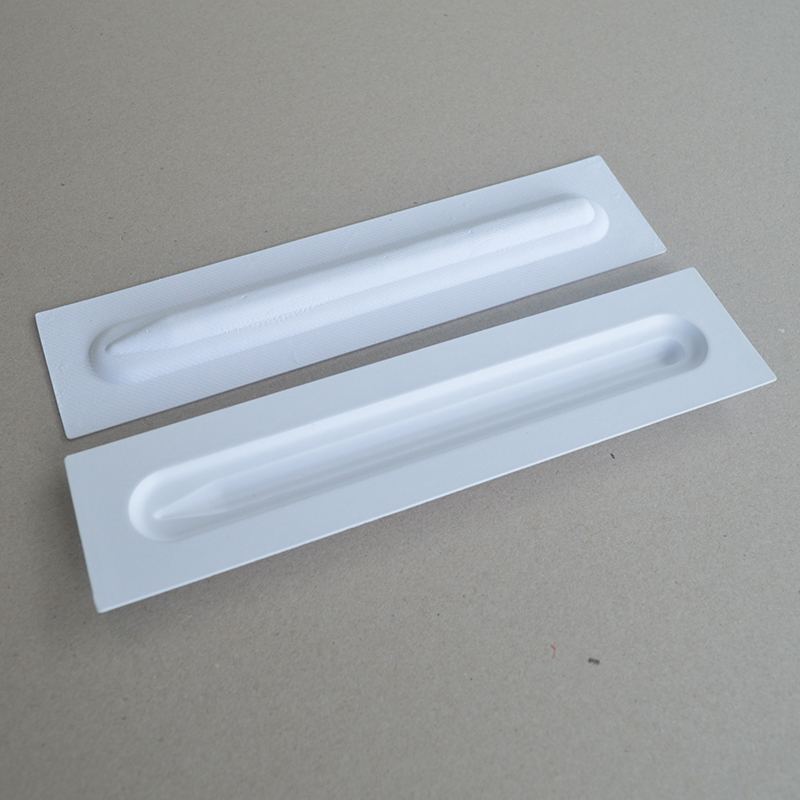 Cosmetic box white sugarcane pulp wet pressed paper holder
