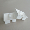 Cosmetic box white sugarcane pulp wet pressed paper holder