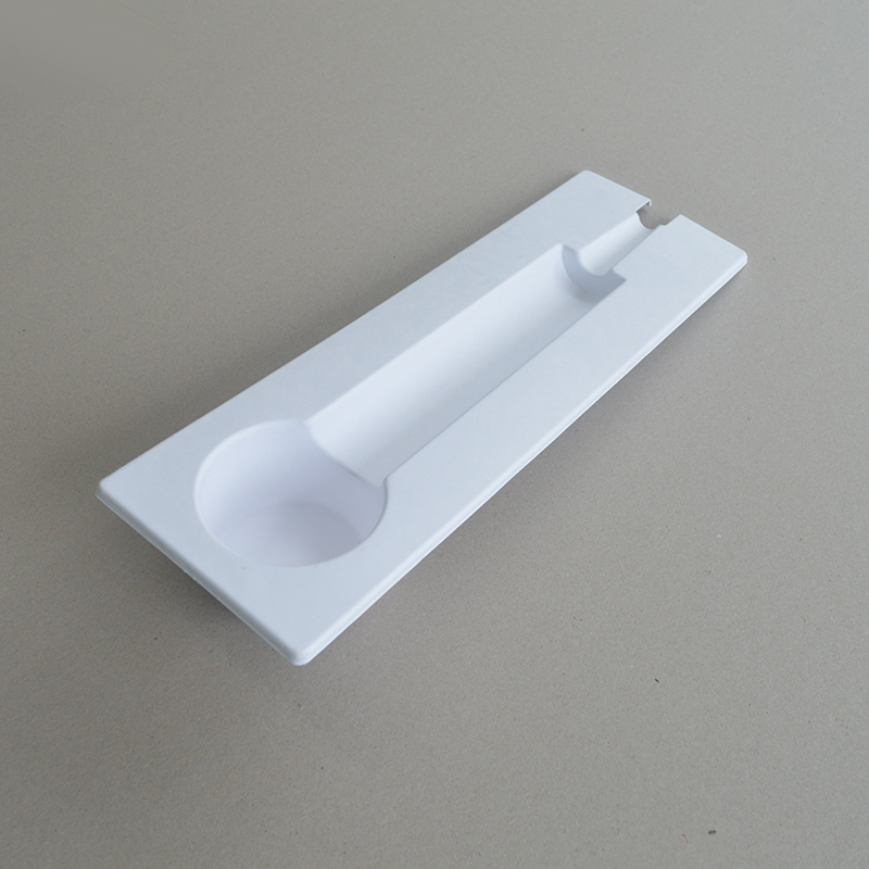 Cosmetic box white sugarcane pulp wet pressed paper holder