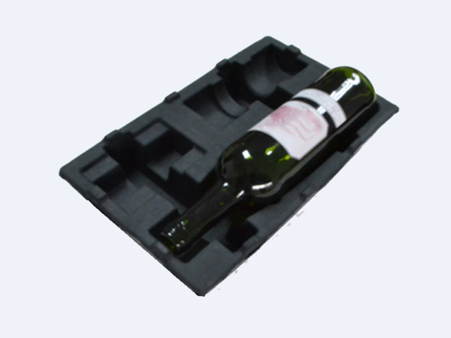 Plateau en papier à vin moule d'emballage d'emballage noir