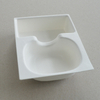 Cosmetic box white sugarcane pulp wet pressed paper holder