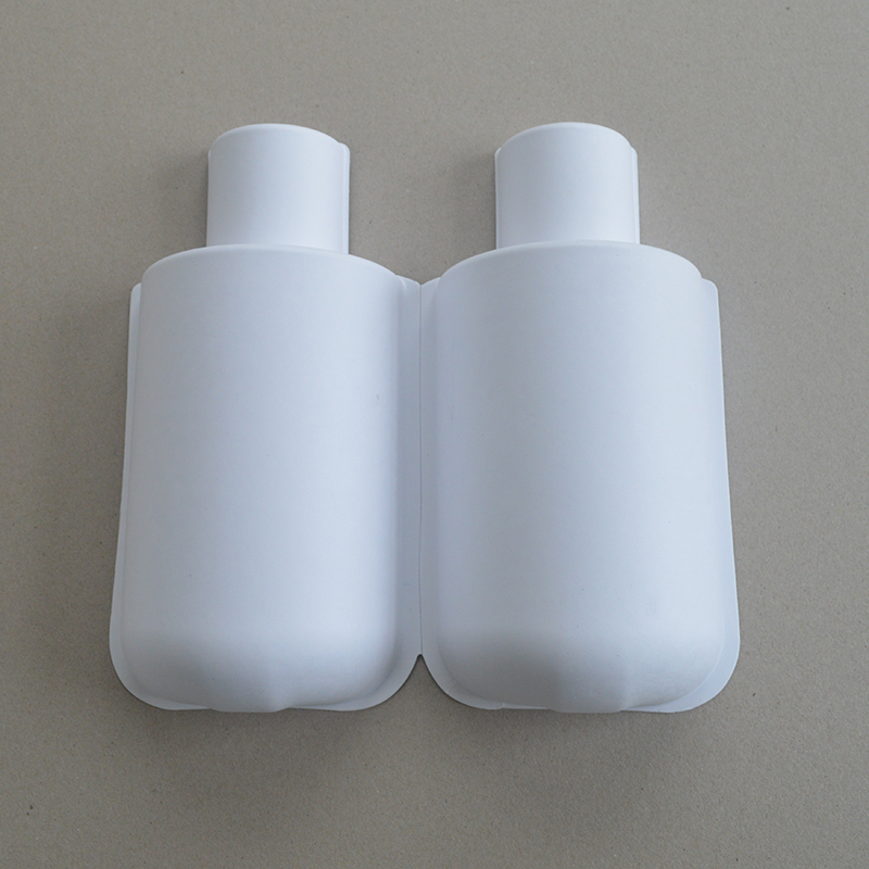 Cosmetic box white sugarcane pulp wet pressed paper holder