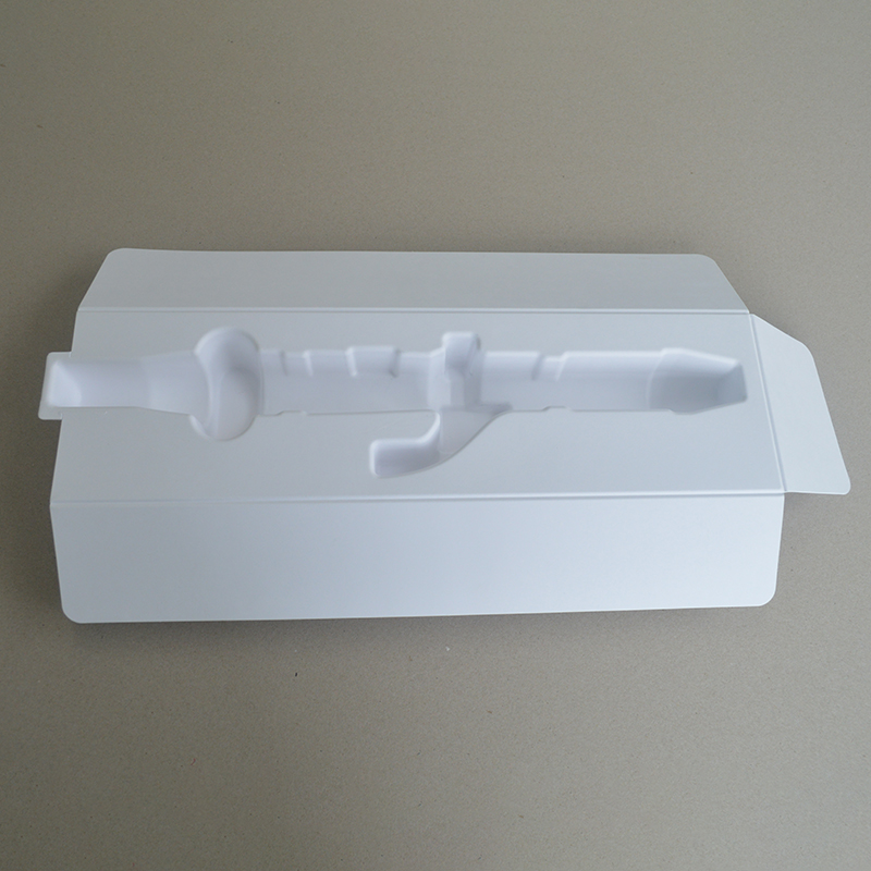 Cosmetic box white sugarcane pulp wet pressed paper holder
