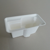 Cosmetic box white sugarcane pulp wet pressed paper holder