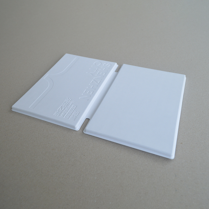 Cosmetic box white sugarcane pulp wet pressed paper holder