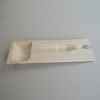 Cosmetic box white sugarcane pulp wet pressed paper holder