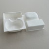 Cosmetic box white sugarcane pulp wet pressed paper holder