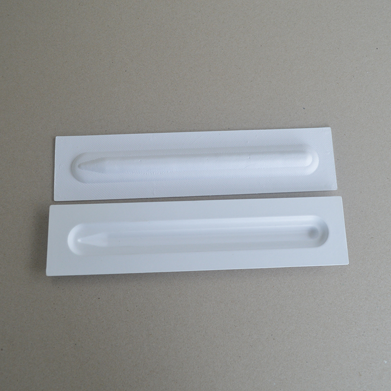 Cosmetic box white sugarcane pulp wet pressed paper holder