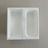 Cosmetic box white sugarcane pulp wet pressed paper holder