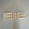 Cosmetic box white sugarcane pulp wet pressed paper holder