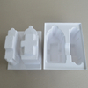 Cosmetic box white sugarcane pulp wet pressed paper holder