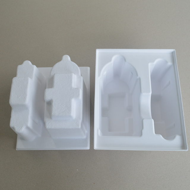 Caja cosmética Pulpa de azúcar blanca soporte de papel presionado con húmedo