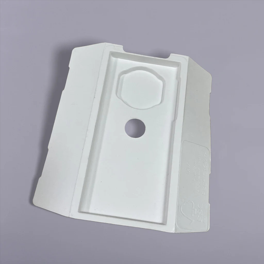 Biodegradable paper pulp packaging for Smartphone Tray Insert