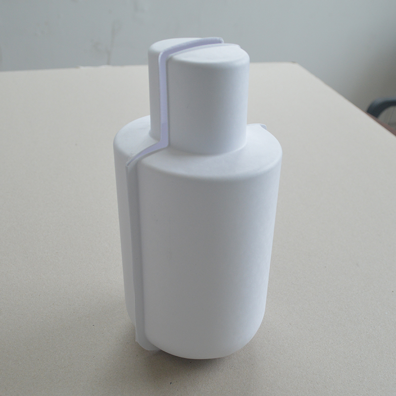 Cosmetic box white sugarcane pulp wet pressed paper holder