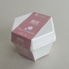 Cosmetic box white sugarcane pulp wet pressed paper holder