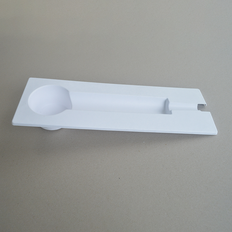 Cosmetic box white sugarcane pulp wet pressed paper holder