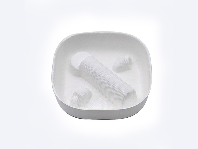  Car Charger White Sugarcane Pulp Wet Pressed Paper Holder