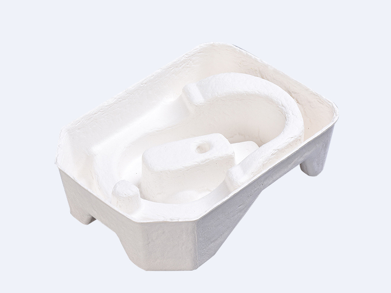 White Wet Pressed Sugarcane Pulp Degradable Eco-Friendly Packaging Inner Tray for Skin Care Products