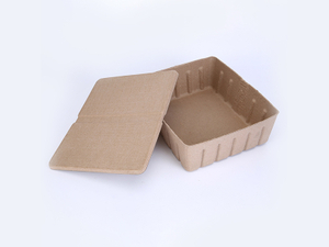 Packaging box yellow dry-pressed paper tray