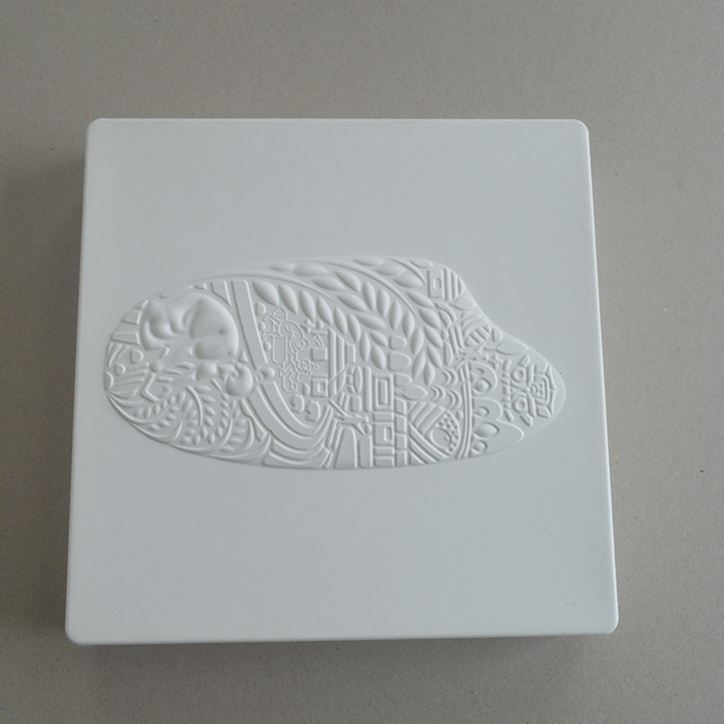Cosmetic box white sugarcane pulp wet pressed paper holder