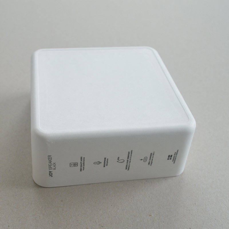 Cosmetic box white sugarcane pulp wet pressed paper holder