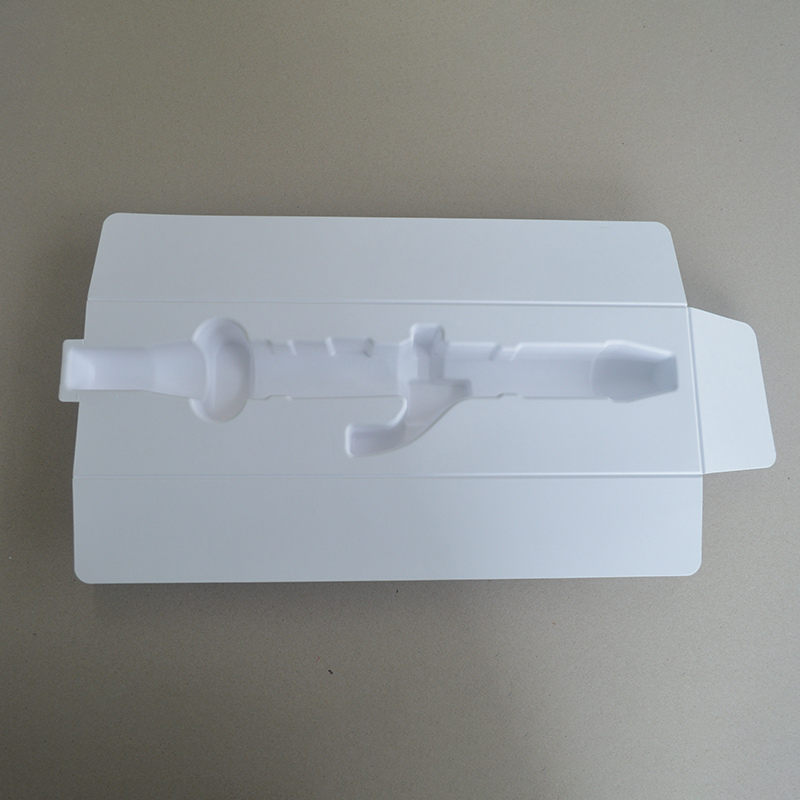 Cosmetic box white sugarcane pulp wet pressed paper holder