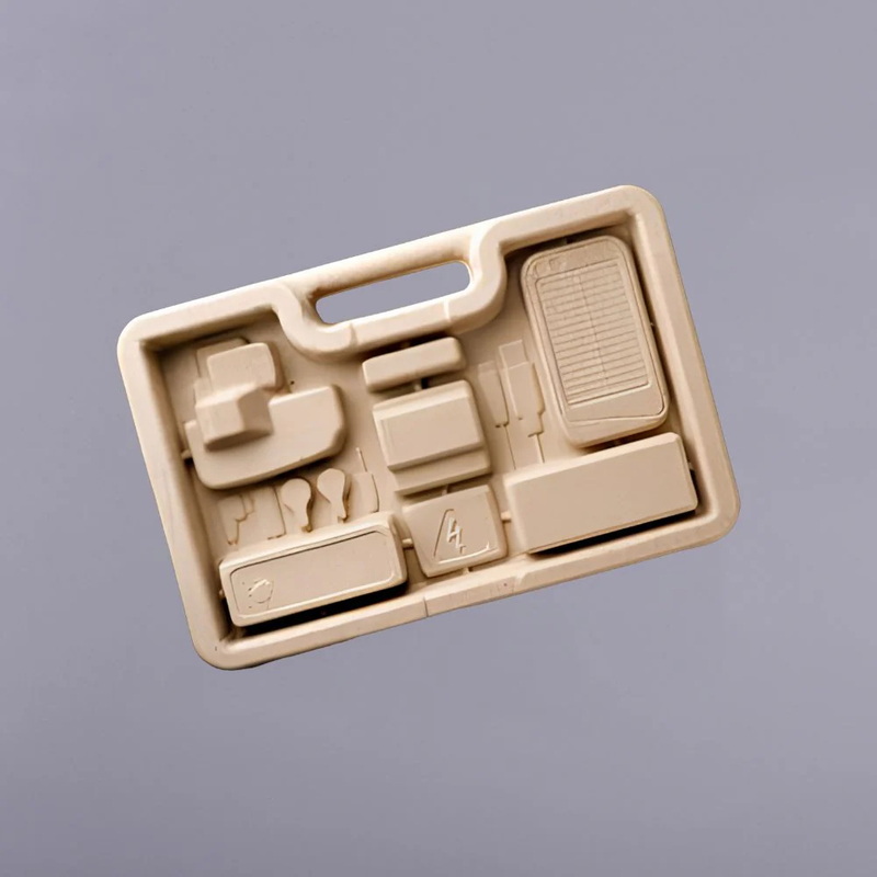 Molded Fiber Pulp Packaging for Mobile Phone Accessories Set Packaging
