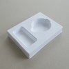 Cosmetic box white sugarcane pulp wet pressed paper holder