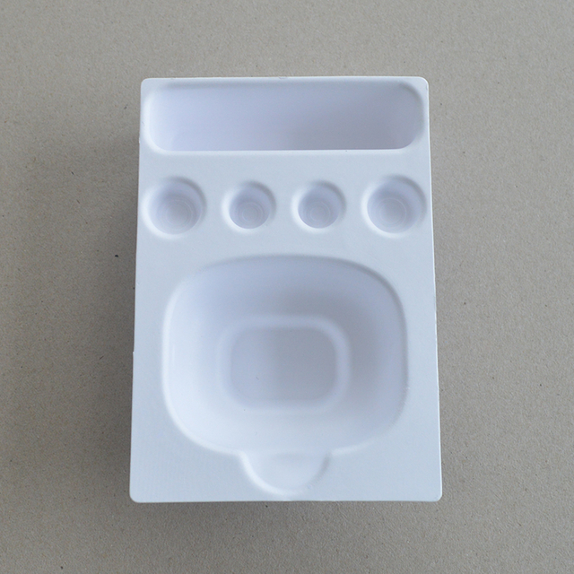Caja cosmética Pulpa de azúcar blanca soporte de papel presionado con húmedo