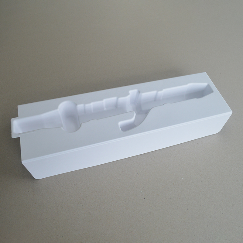 Cosmetic box white sugarcane pulp wet pressed paper holder