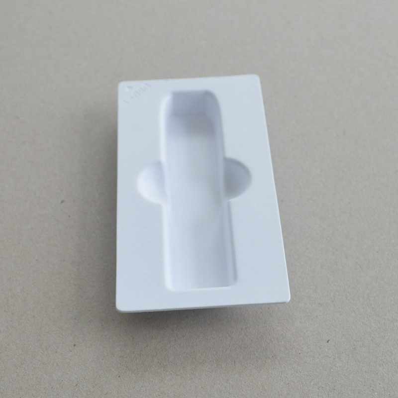 Cosmetic box white sugarcane pulp wet pressed paper holder