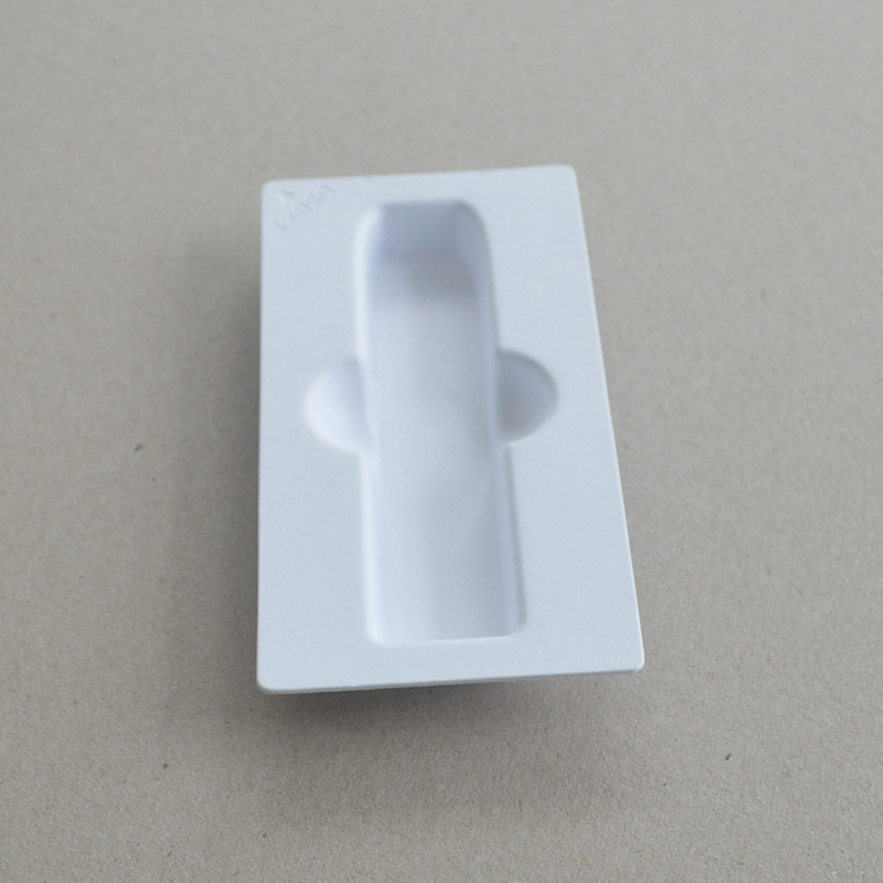 Cosmetic box white sugarcane pulp wet pressed paper holder