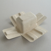 Cosmetic box white sugarcane pulp wet pressed paper holder