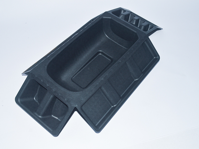 Black wet pressed paper tray