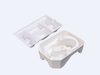 White Wet Pressed Sugarcane Pulp Degradable Eco-Friendly Packaging Inner Tray for Skin Care Products