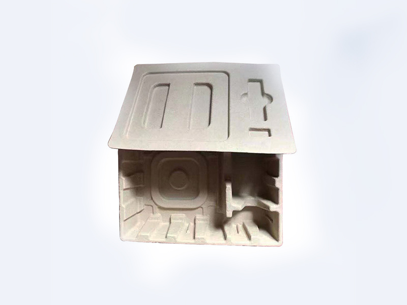 Packaging box yellow dry-pressed paper tray