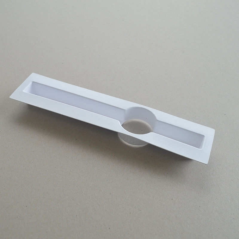 Cosmetic box white sugarcane pulp wet pressed paper holder