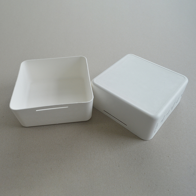 Caja cosmética Pulpa de azúcar blanca soporte de papel presionado con húmedo