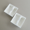 Cosmetic box white sugarcane pulp wet pressed paper holder