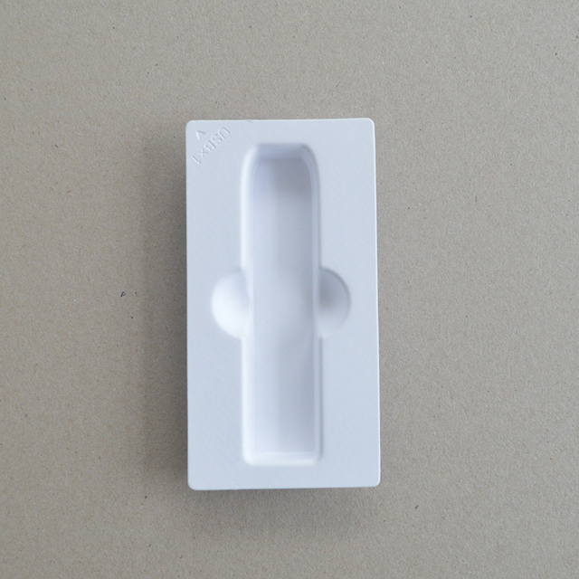 Cosmetic box white sugarcane pulp wet pressed paper holder