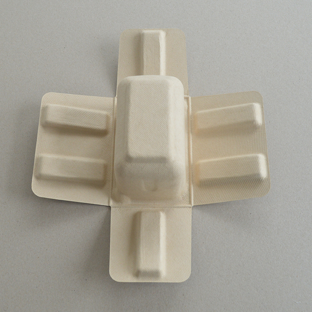Caja cosmética Pulpa de azúcar blanca soporte de papel presionado con húmedo