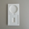 Cosmetic box white sugarcane pulp wet pressed paper holder