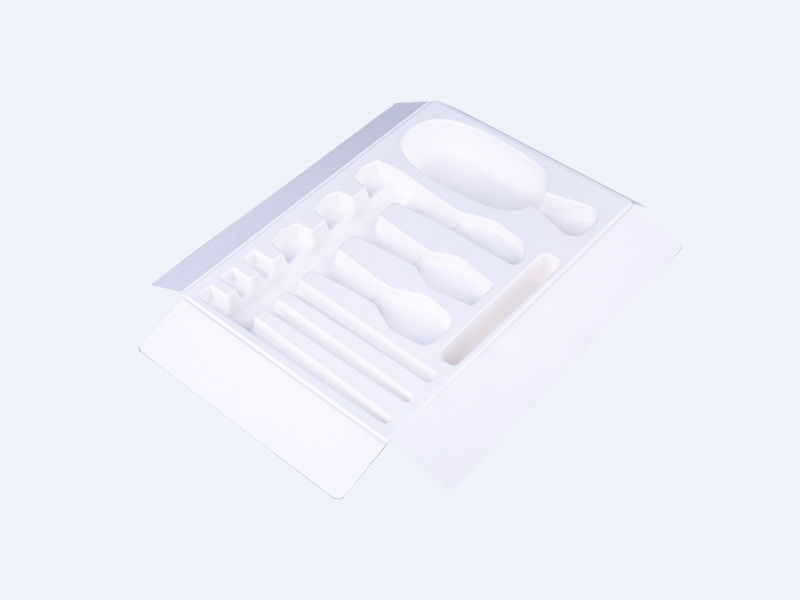 Skin care products white wet pressed paper tray paper plastic inner tray packaging
