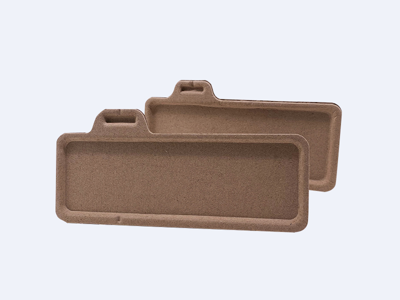 Packaging box yellow dry-pressed paper tray
