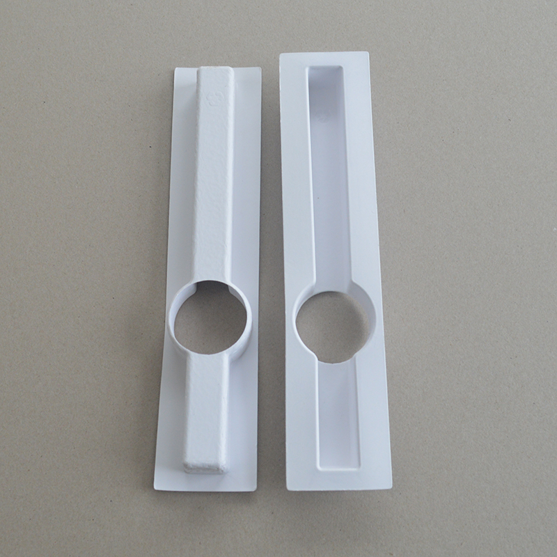 Cosmetic box white sugarcane pulp wet pressed paper holder
