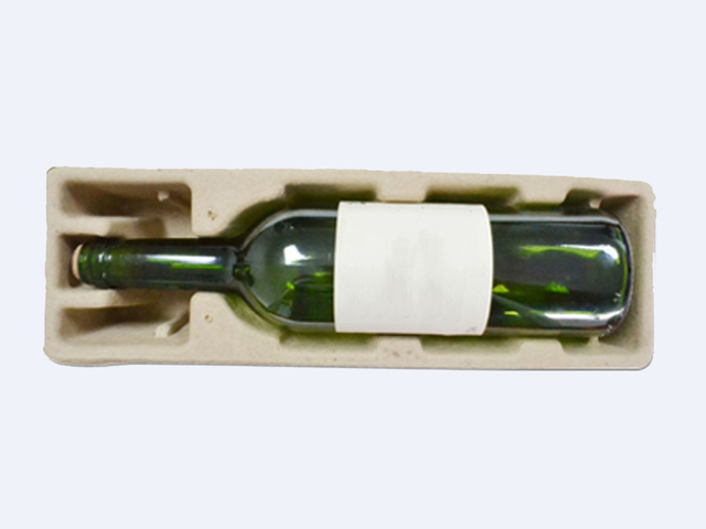 Plateau en papier à vin blanc emballage en papier à sec en papier respectueux de l'environnement